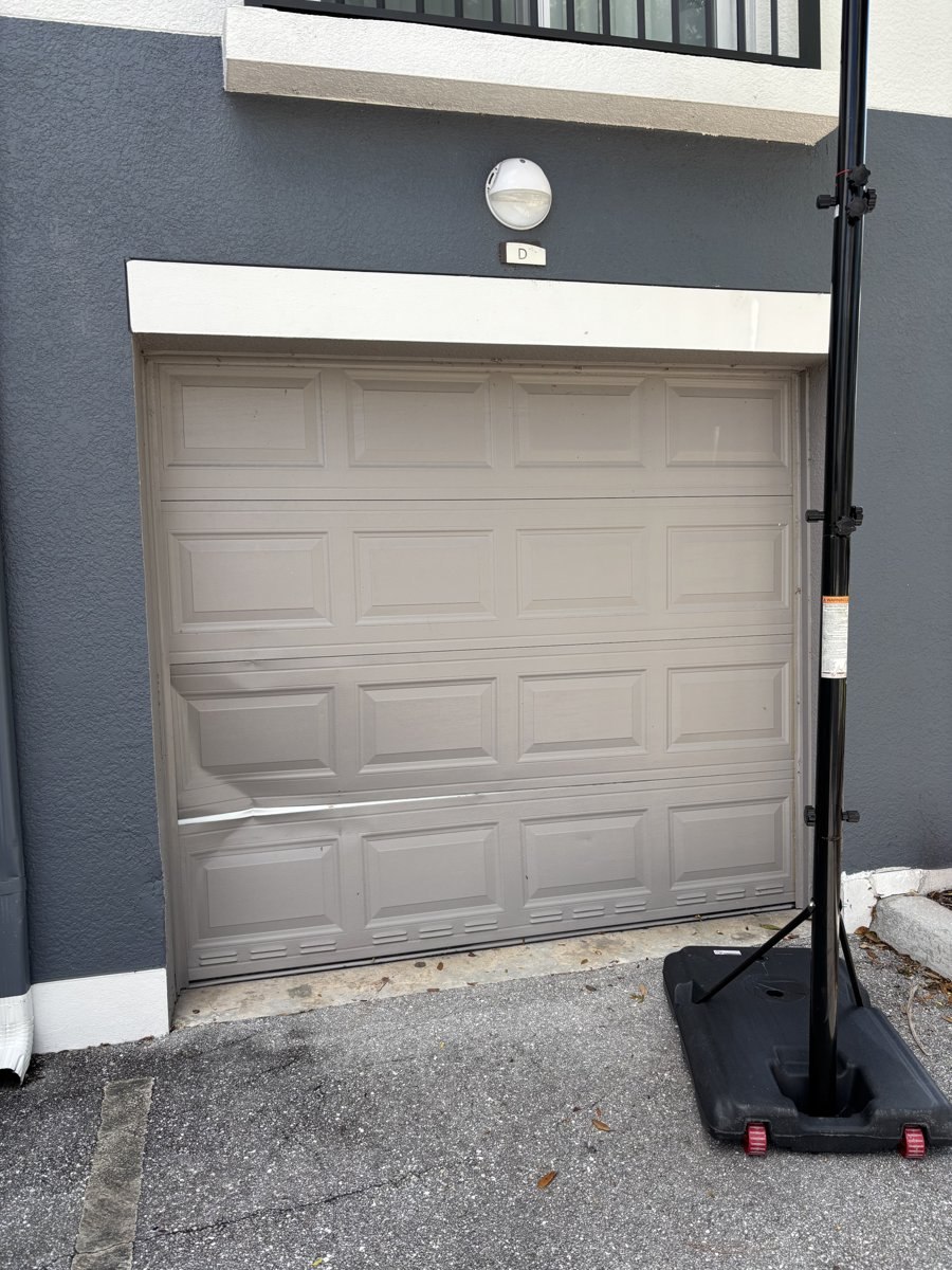 Garage door exterior after a completed repair in Boca Raton, FL