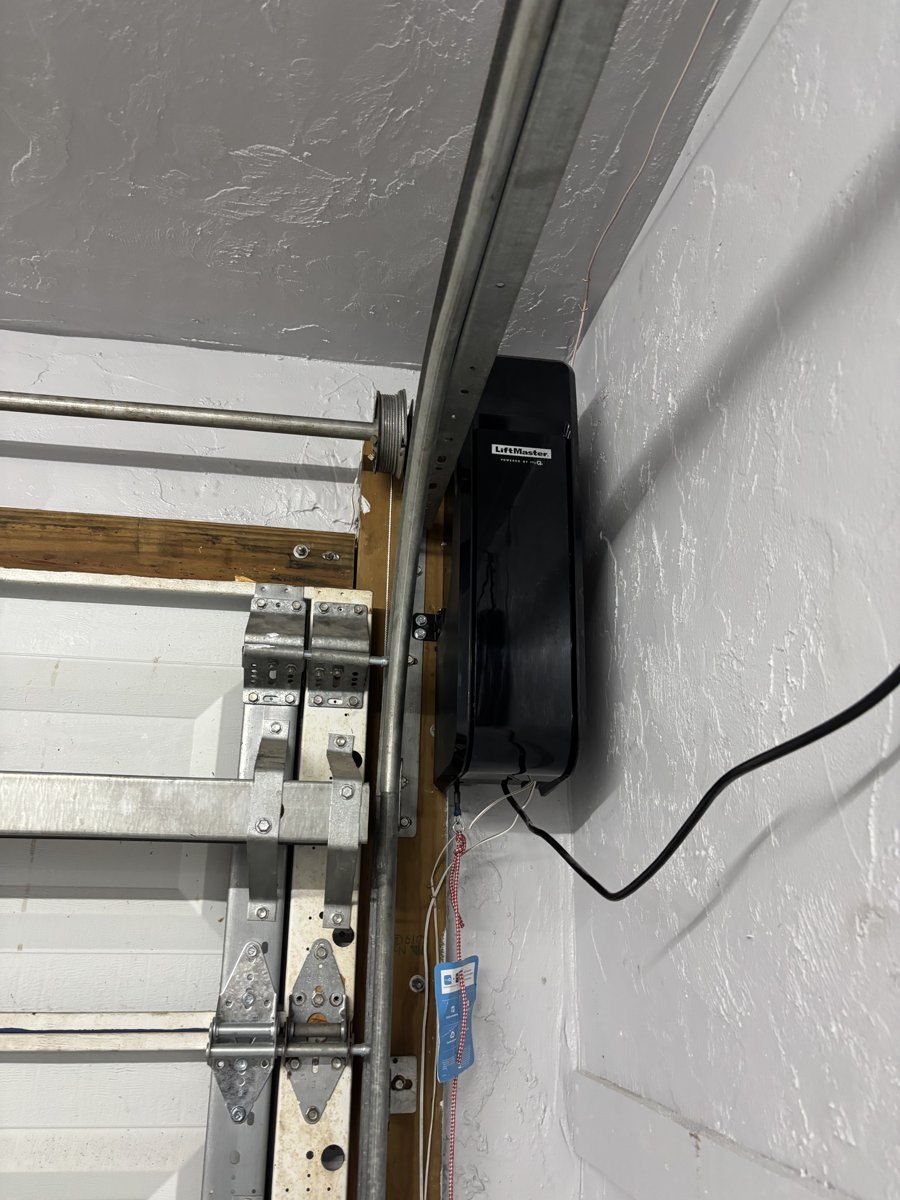 Wall-mount garage door opener installed in South Florida