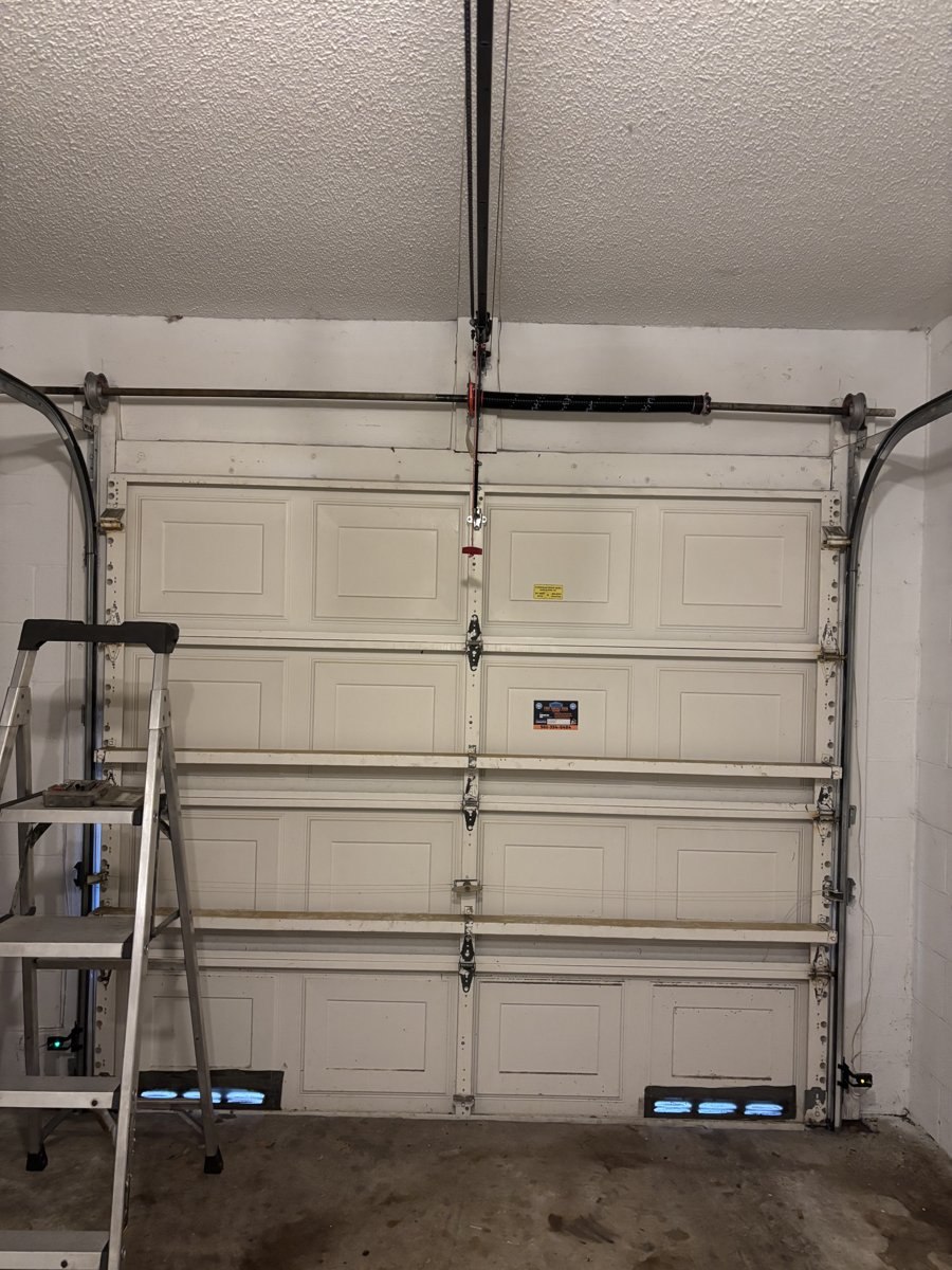 Fully stocked garage door repair truck serving Boca Raton, FL