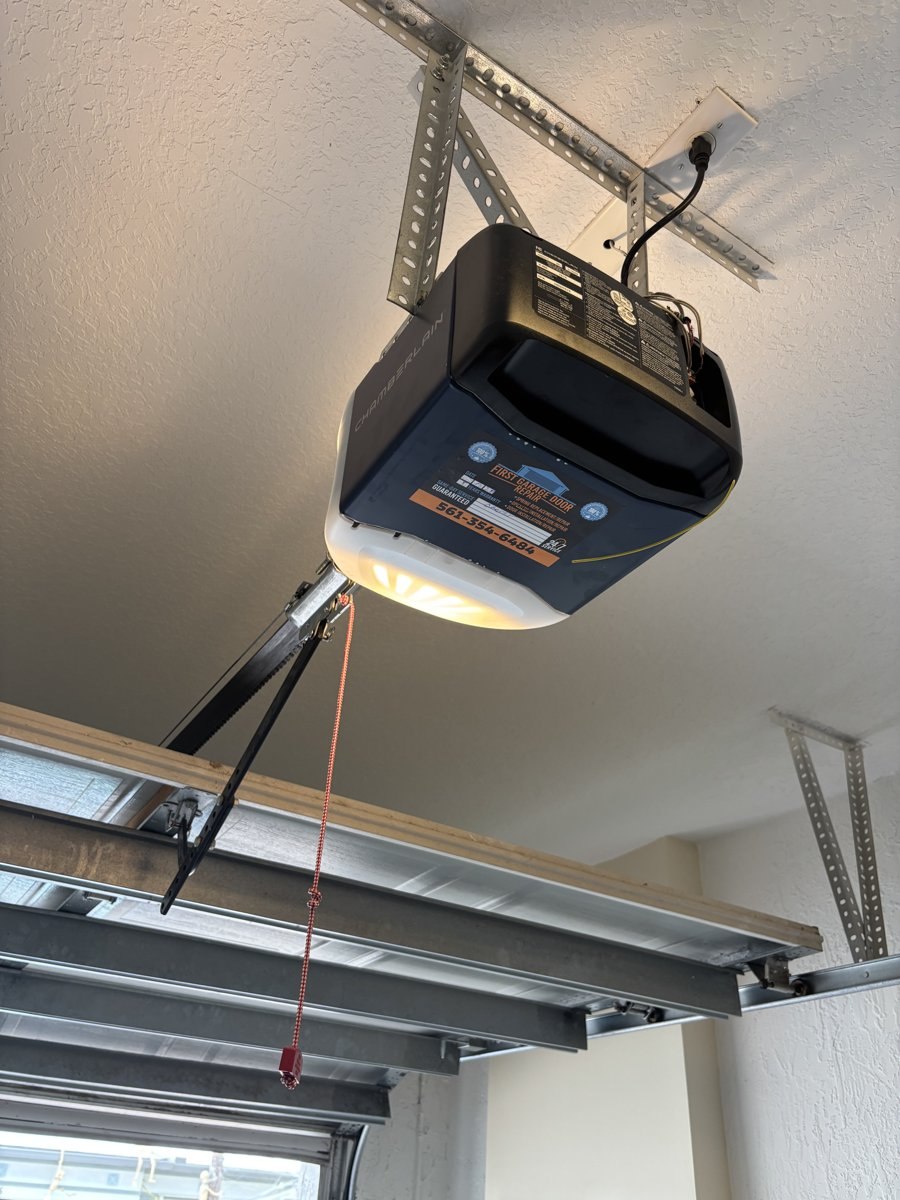 Garage door torsion spring and safety release checked in Jupiter, FL